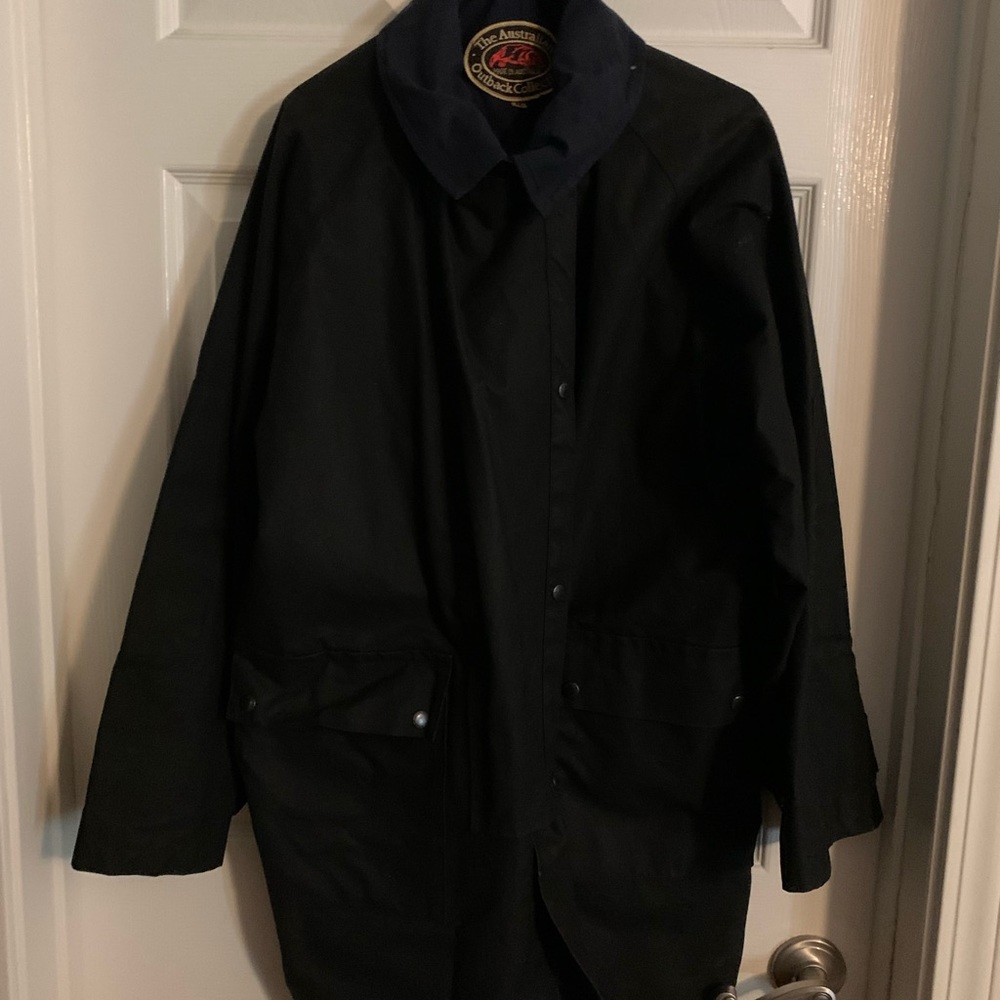 Australian outback oilskin duster